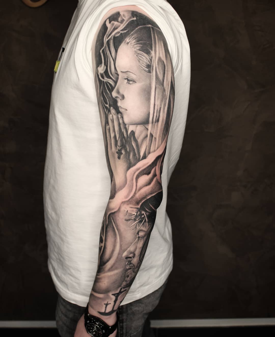 Finished sleeve. Thx so much fot the trust.
#germantattooers #tattooworkers #tat