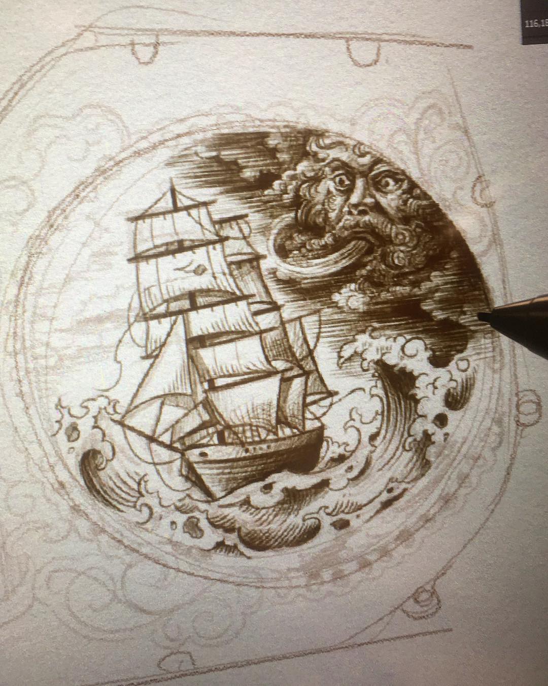 idea sketch for upcoming project in some weeks  for my chinese customers ..looki
