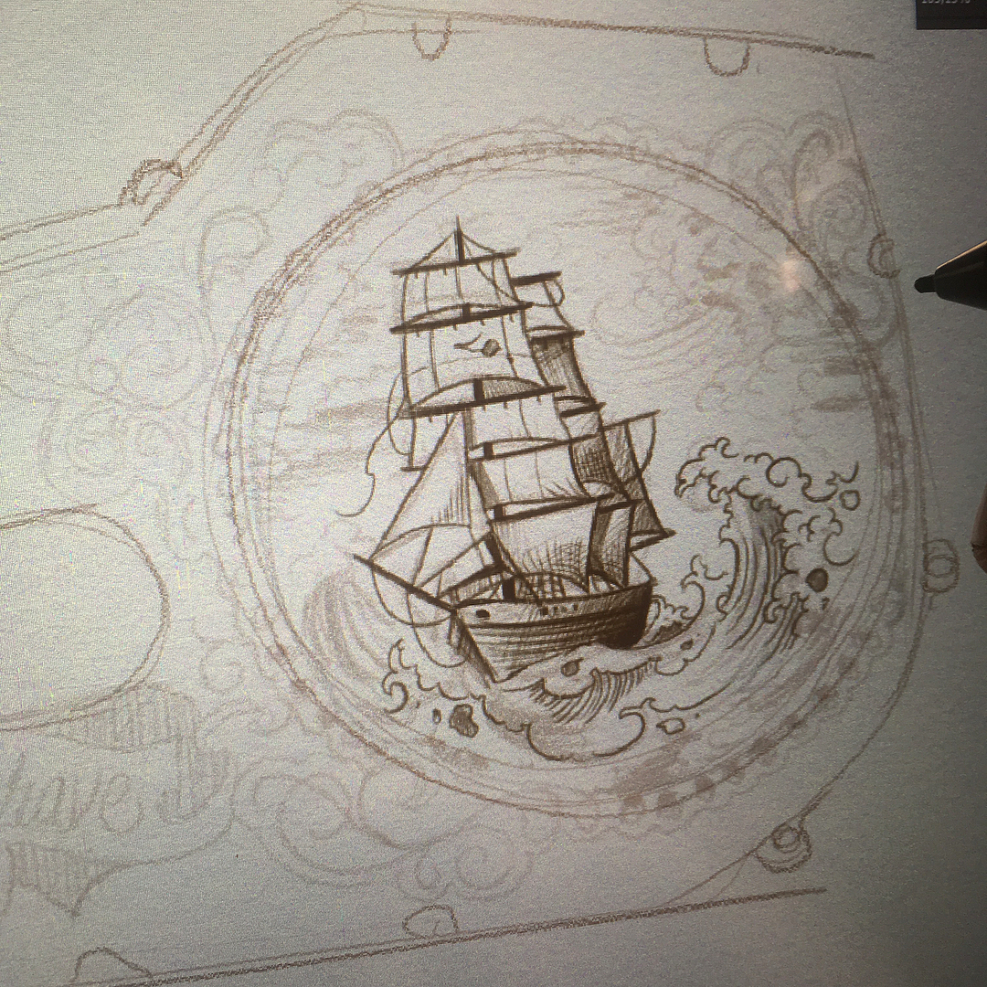 idea sketch for upcoming project in some weeks  for my chinese customers ..looki