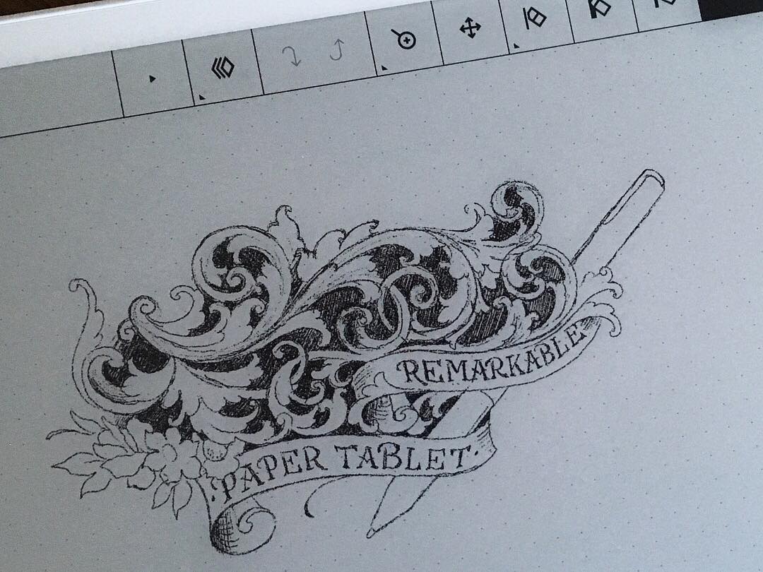 @remarkablepaper #remarkablepaper #remarkable #paperfeelings #scrollwork #mermai