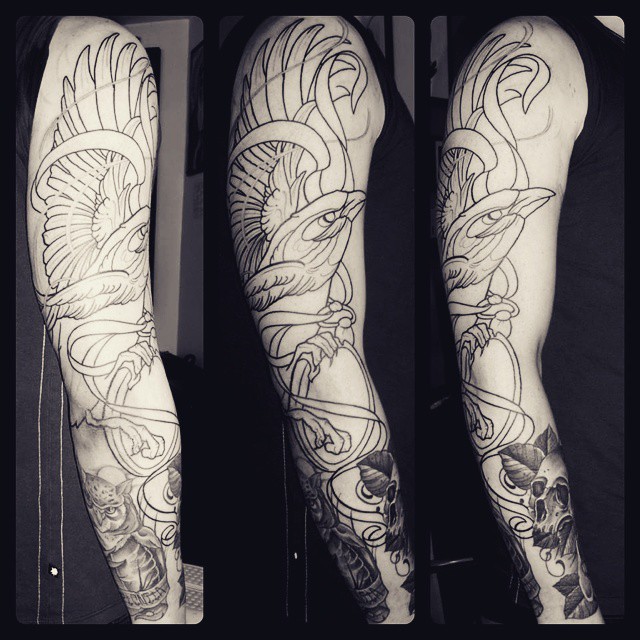 A sleeve i am working on....thx for looking #germantattooers #neotradsub #neotra