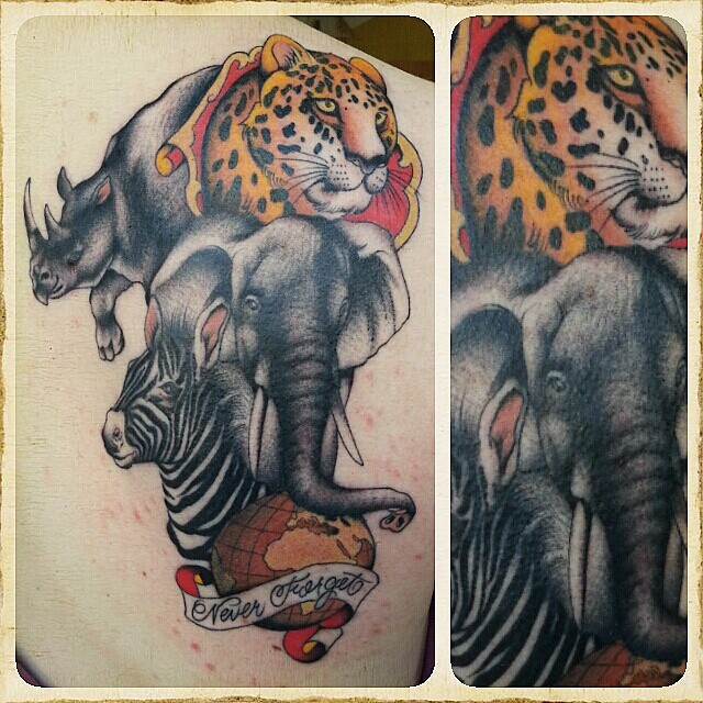 Afrika panel ,#stuckinthepasttattoo #dortmundfinest #bright_and_bold #topclass_t