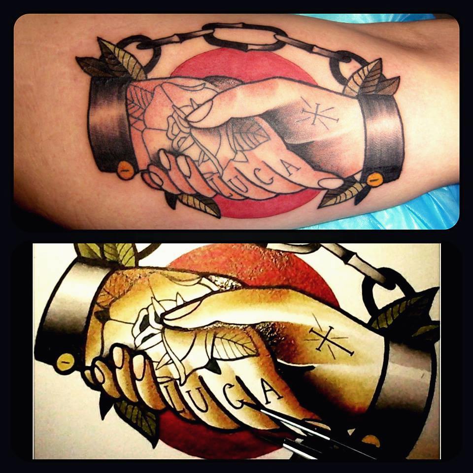 And done....thx a lot @mr.cocakolar  #germantattoers #traditional #traditionalfl