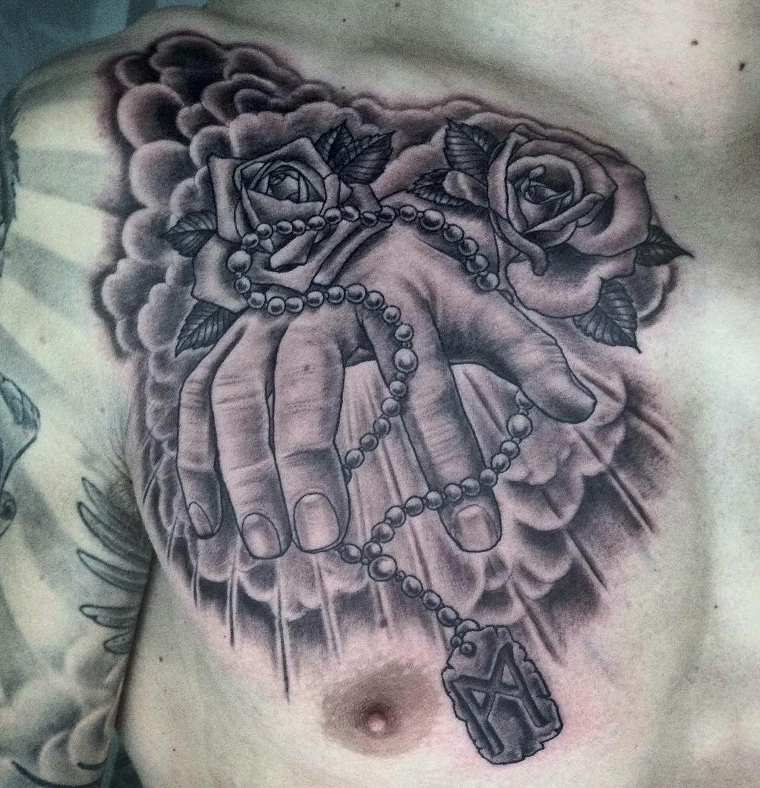 Another one from last week - done on a Danish guy, that's why he chose the Vikin...