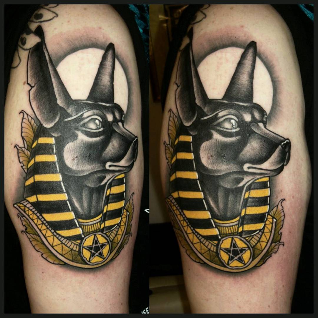 Anubis from yesterday....big thx to Katharina for the nice session #germantattoo