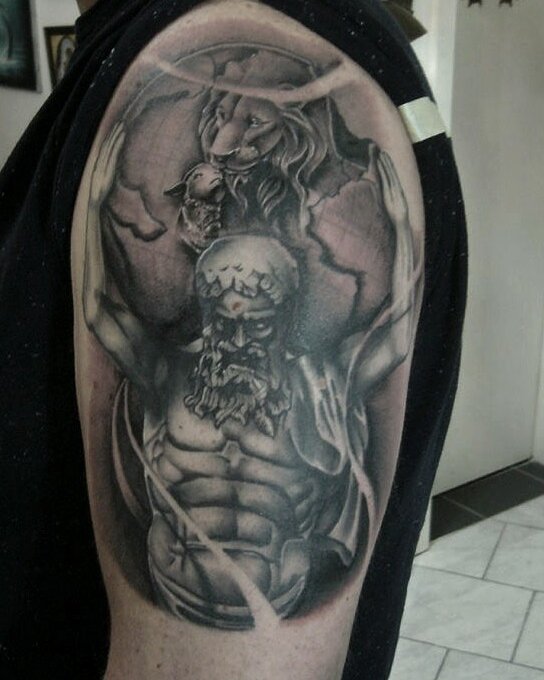 Atlas and the world on his shoulders....big thx @mr._magnanimous for your trust