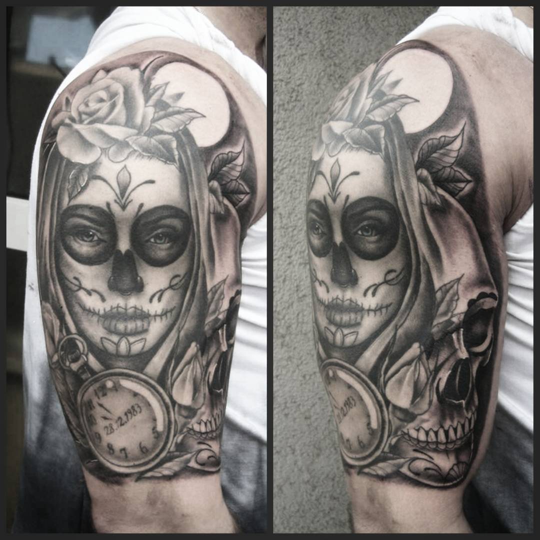 Background und skull fresh, the rest is healed. Thank you Patrick for your trust