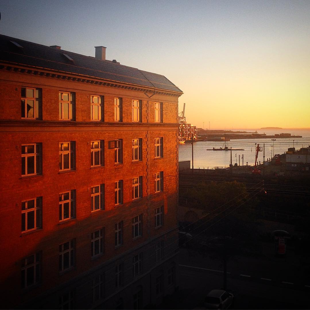 Beautiful sunrise over Copenhagen this morning! Now off to my even more beautifu...