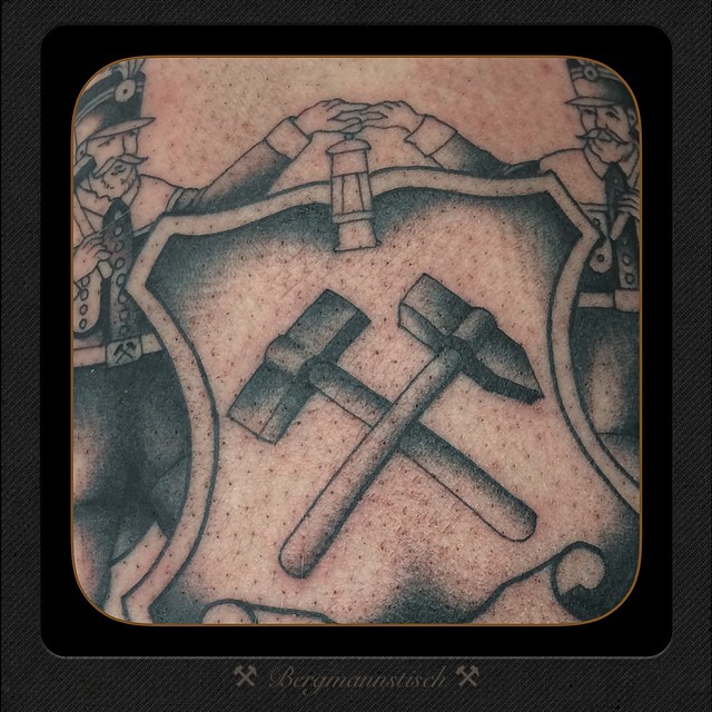 Close up,  Bergmannstisch  
Ruhrrevier, unfortunally not finished. Maybe 1/2 hou