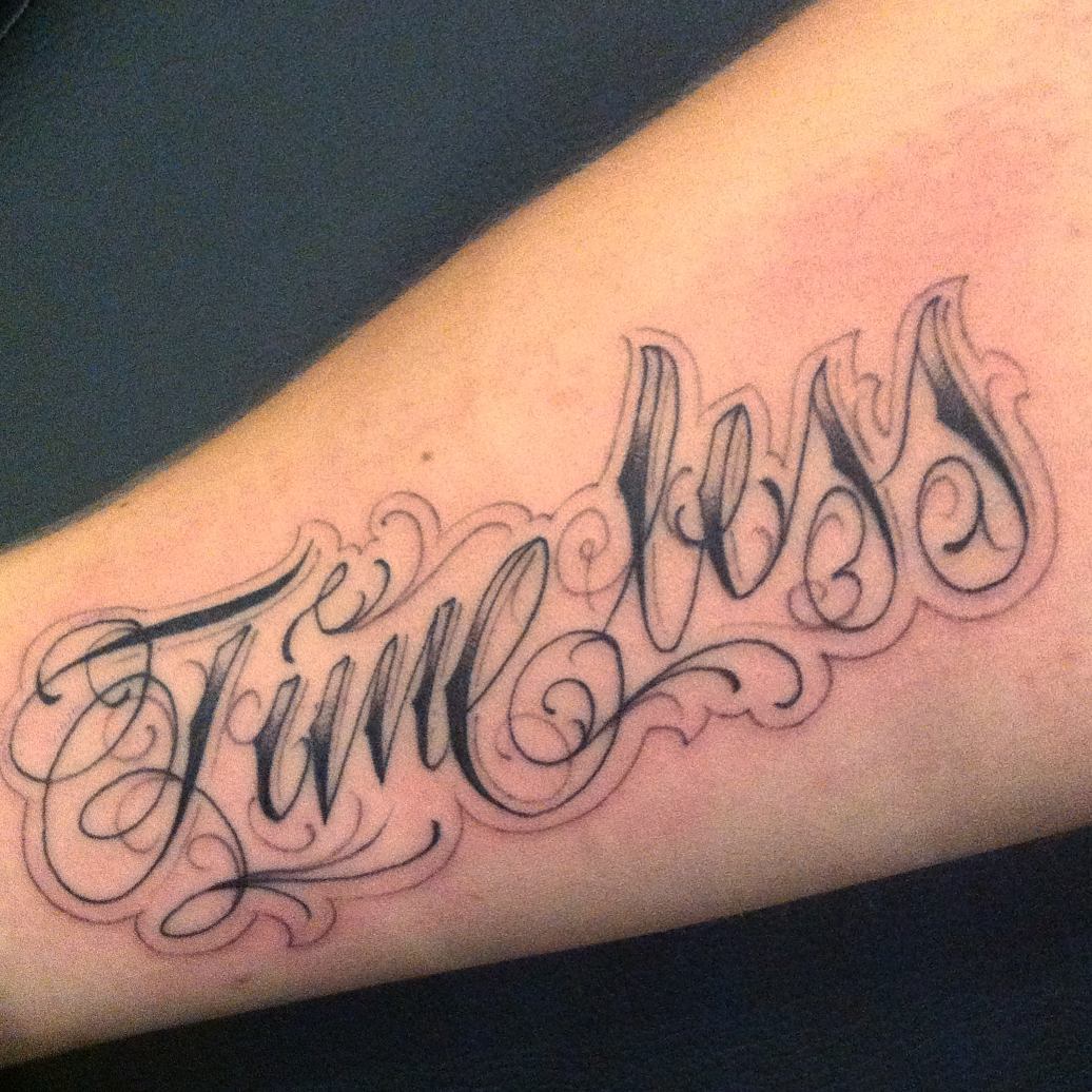 Danke nochmal robin, #handlettering angefertigt bei @zeitgeisttattoo #goodtimes