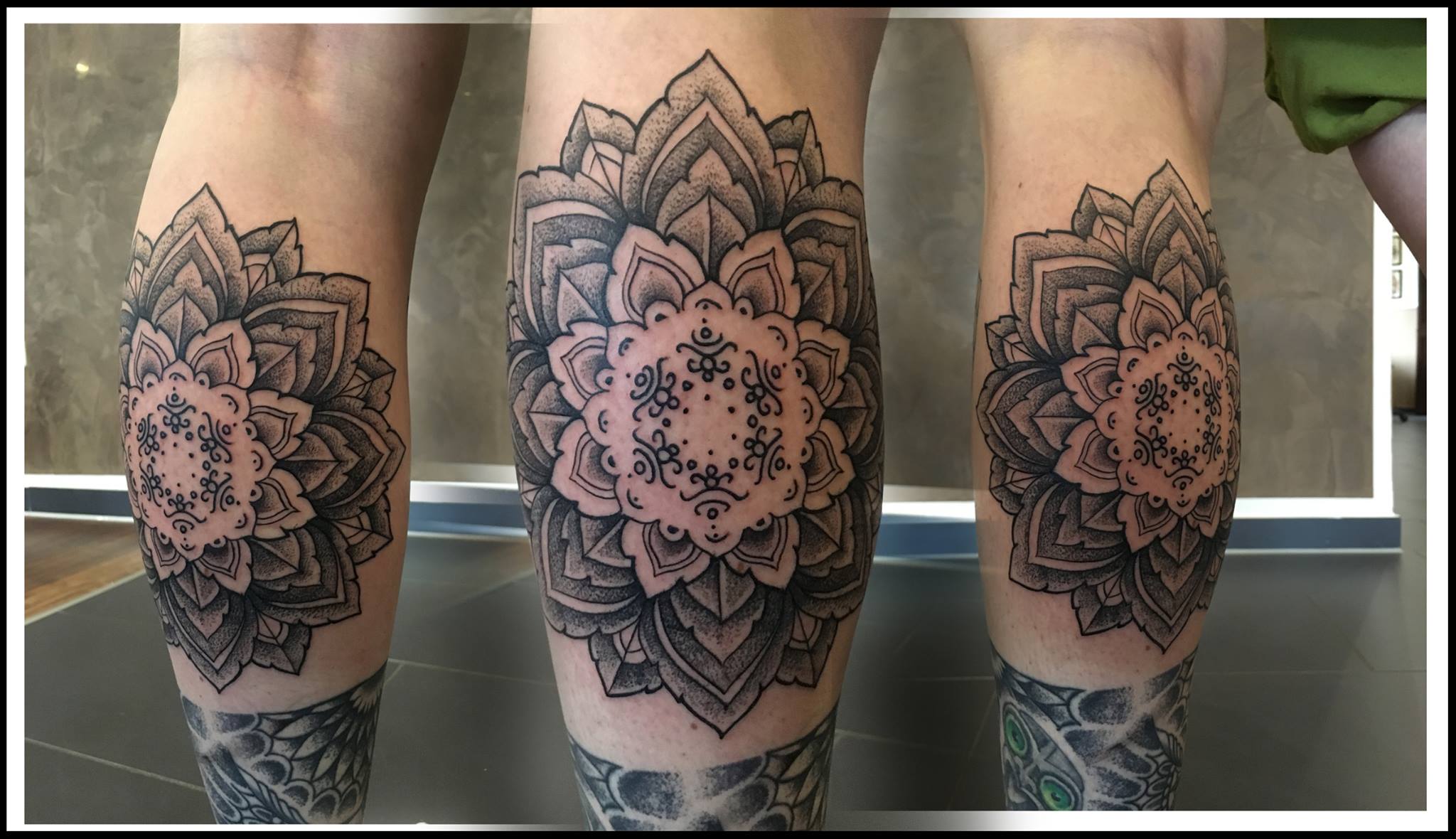 Dotwork Mandala angefertigt von BASTI SAABA....