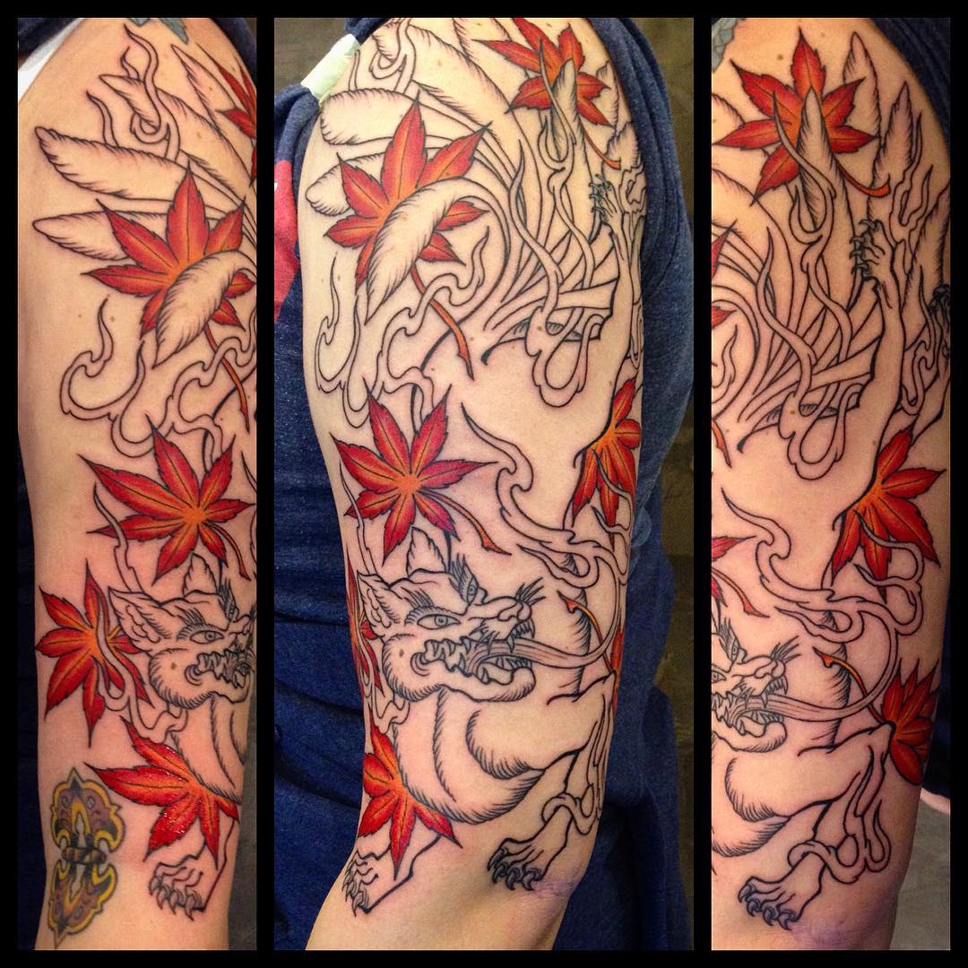 First session on this Kitsune piece on my favourite Ukrainian girl 
Danke für's ...