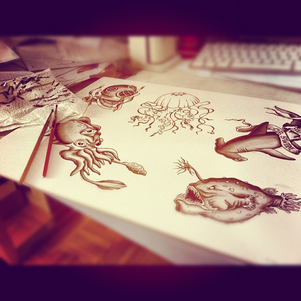 Flash sheet in progress #flash#flashsheet#tattooflash#tattoo #tattooart #tattooi...