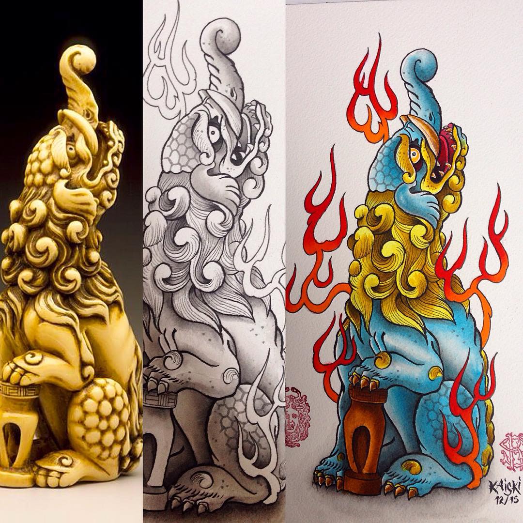 Found this picture of a Baku Netsuke on the internet and think it would make a g...