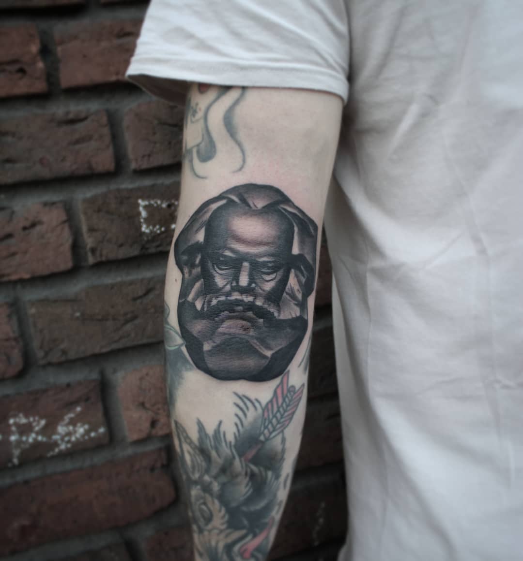 Fresh Marx- elbow from today, thank you so much Ronny!!!!
#germantattooers #germ