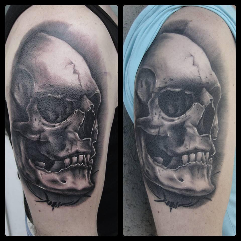 Fresh and completly healed  Thx Adrian for your trust #germantattooers #blackand