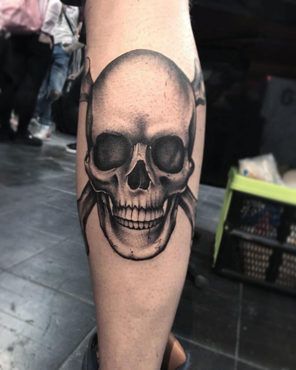 Fresh pirateskull from the tattooshow in dortmund. Thanks to all who visited us