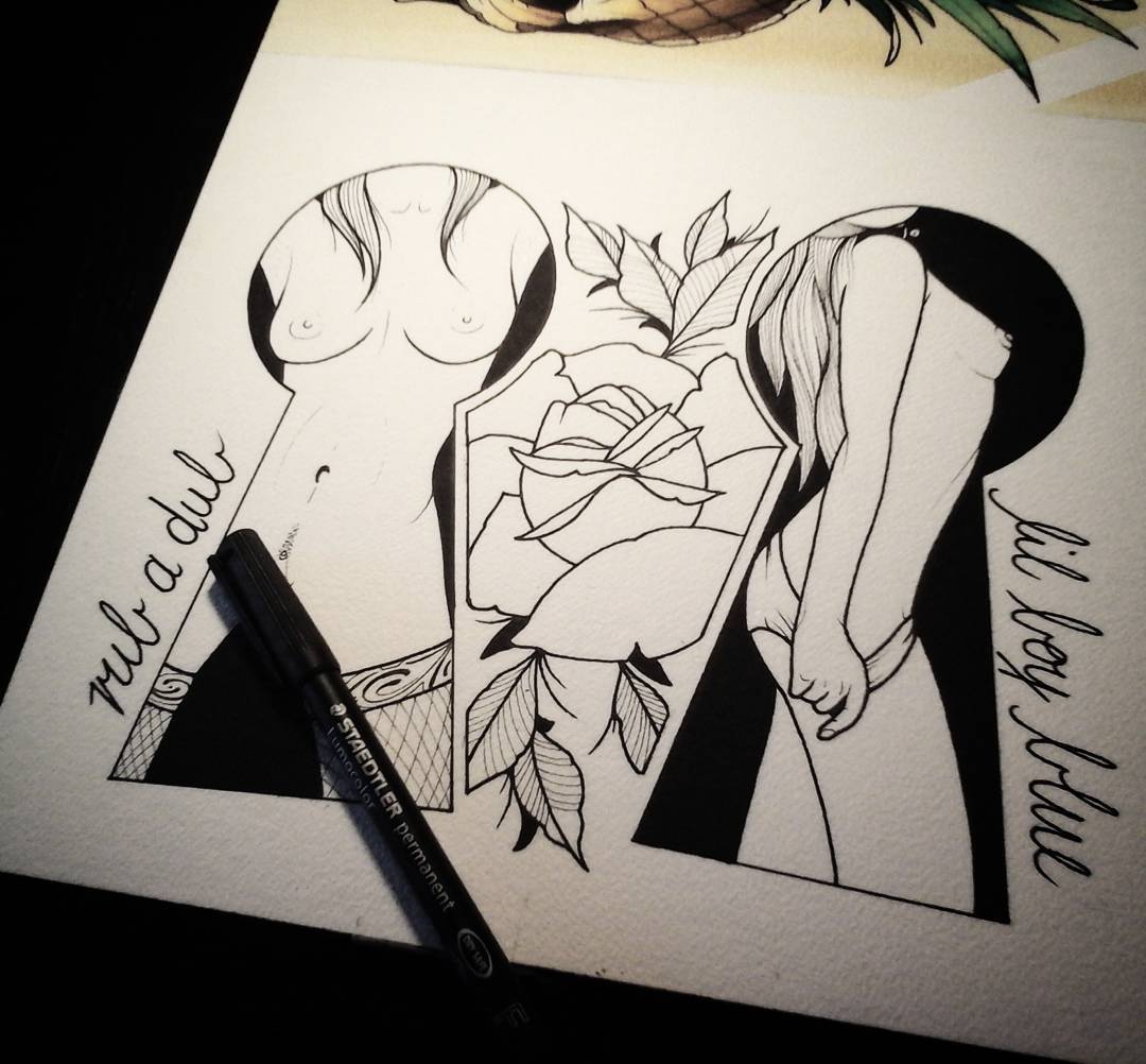 From pineapples to melons.... available for tattooing, hit me up if you're inter