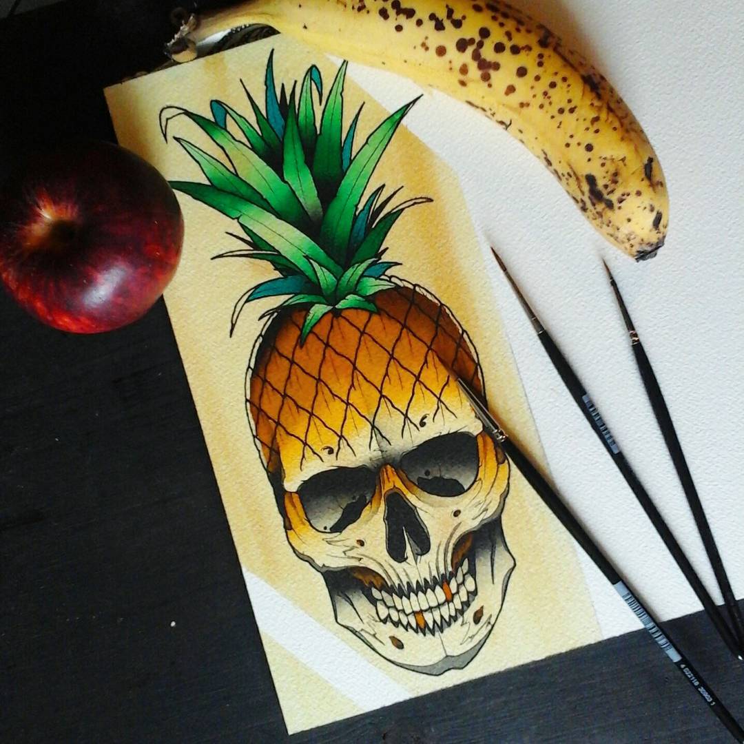 Fruity sunday everyone! 
(Design is already taken)
#germantattooers #tattoopunks