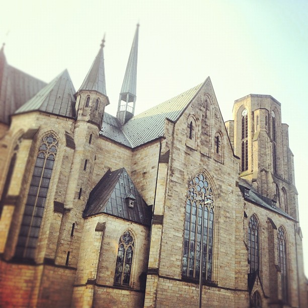 Good Morning Buer! #gelsenkirchen#buer#church#dome#dom#doom#sunrise#dawn#sky#sky...