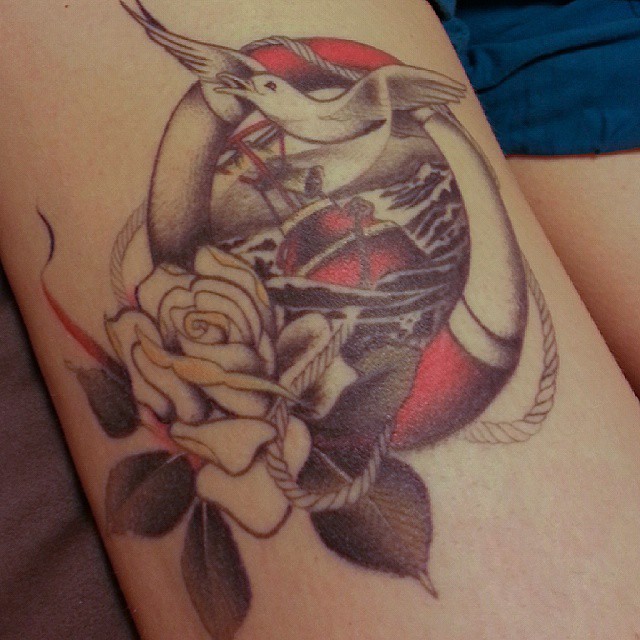Healed gull on my lovely wife @_positive_karma_ , thank you so much darling, 
fo