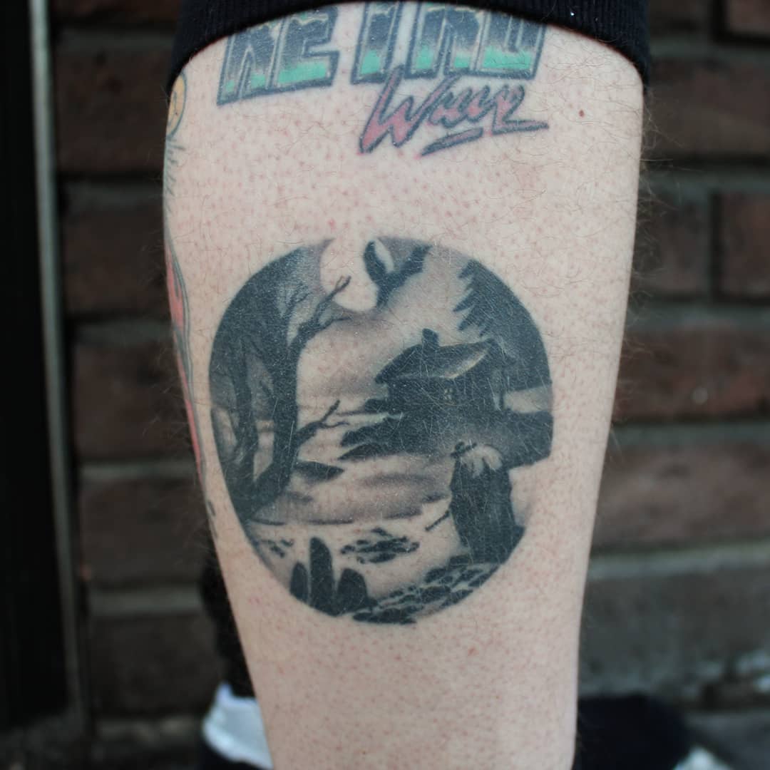 Healed landscape from last yeae.  swipe for the fresh pic
#germantattooers #germ