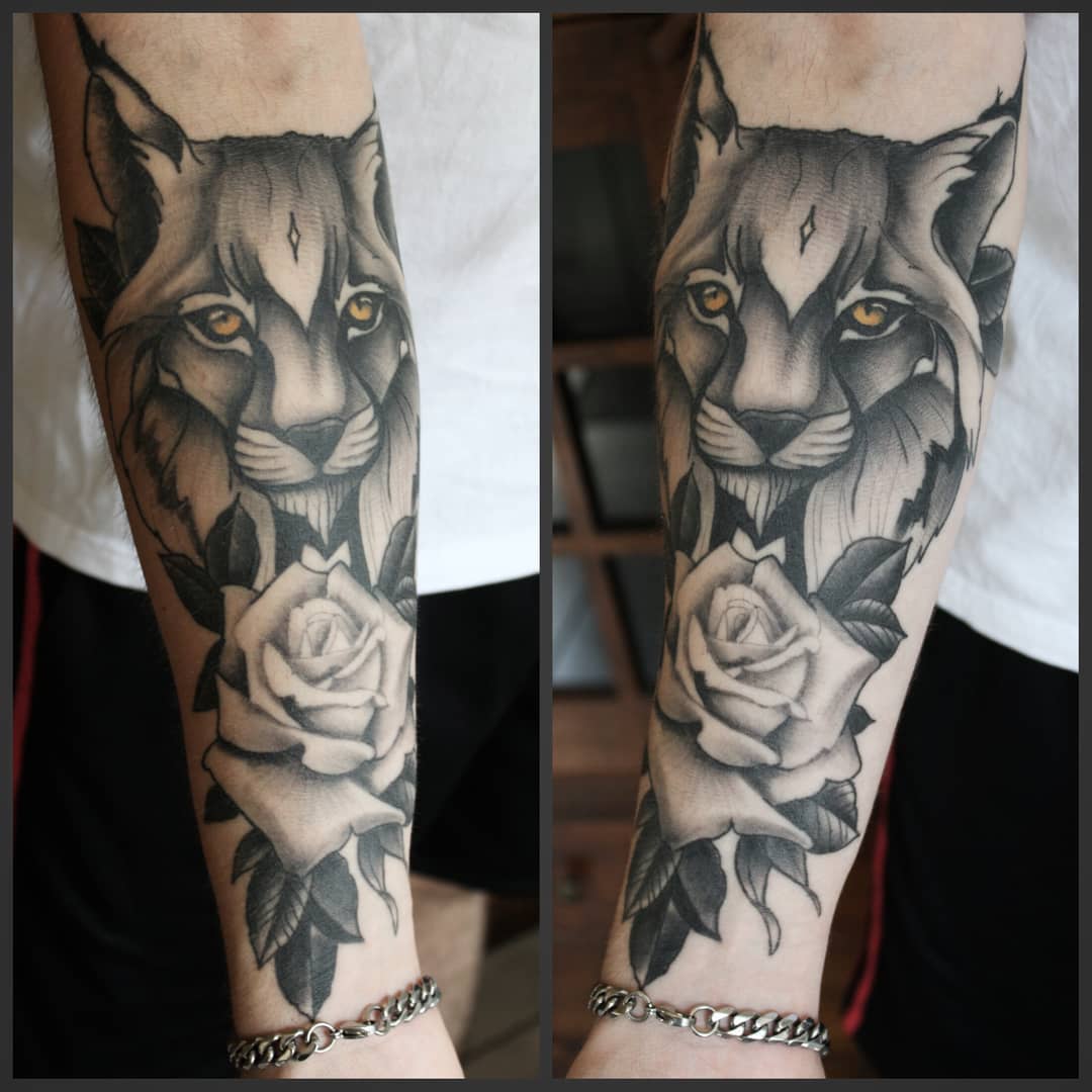 Healed lynx from a while back. Thank you @niggowest for your trust and patience