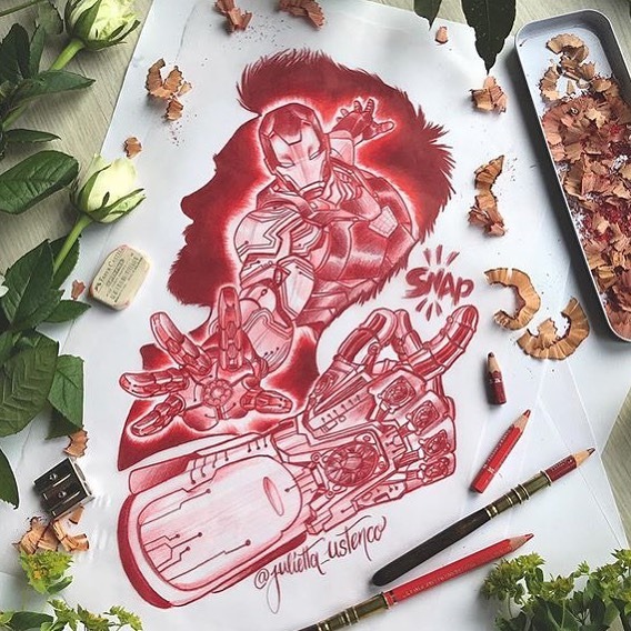 Ironman done by @julietta_ustenco  #neotraditionaltattoo #redpencilclub #ironman...