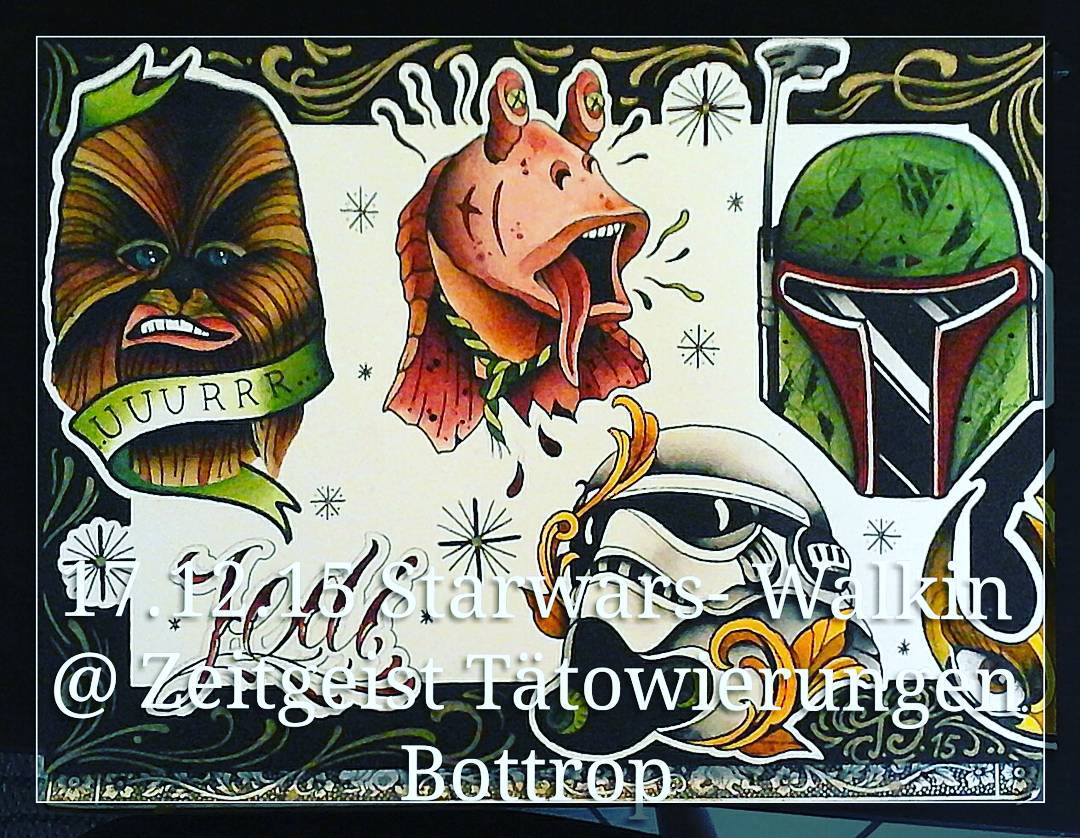 Kleine Erinnerung......17.12.15 Starwars-walkin bei @zeitgeisttattoo in Bottrop.