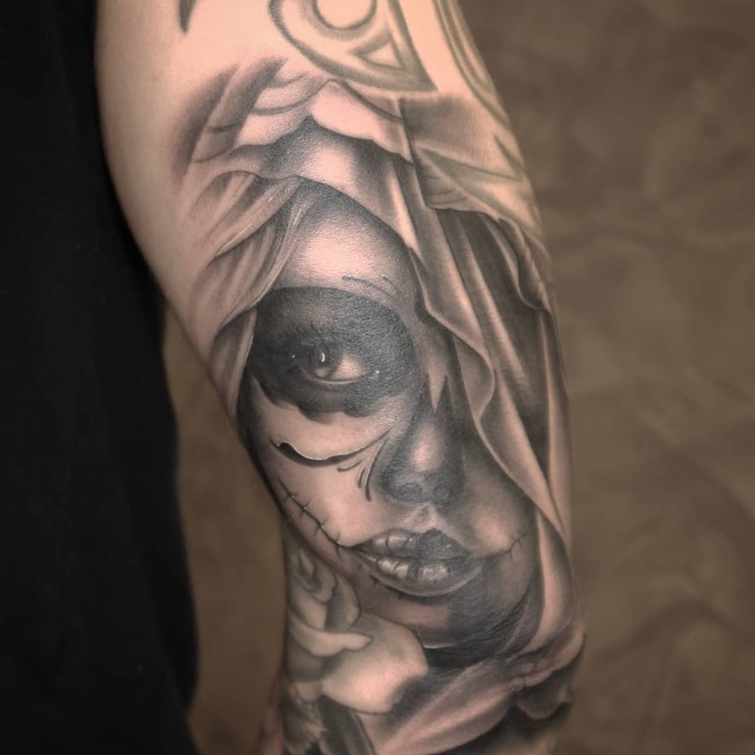 La Catrina from a while back...thank you dirk!
#germantattooers #germanartist #t