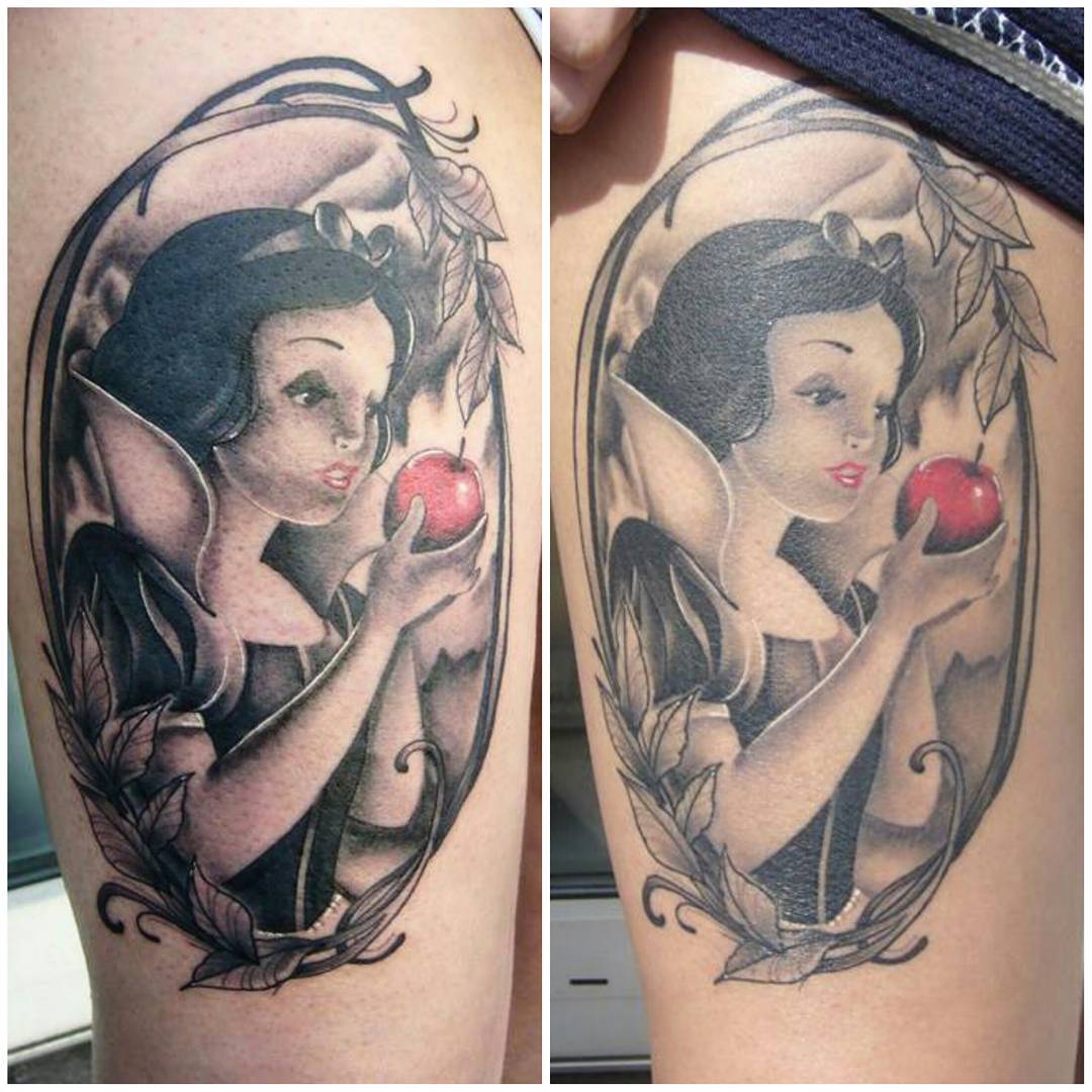 Left fresh and on the right completly healed. Thank you again Anela
#germantatto