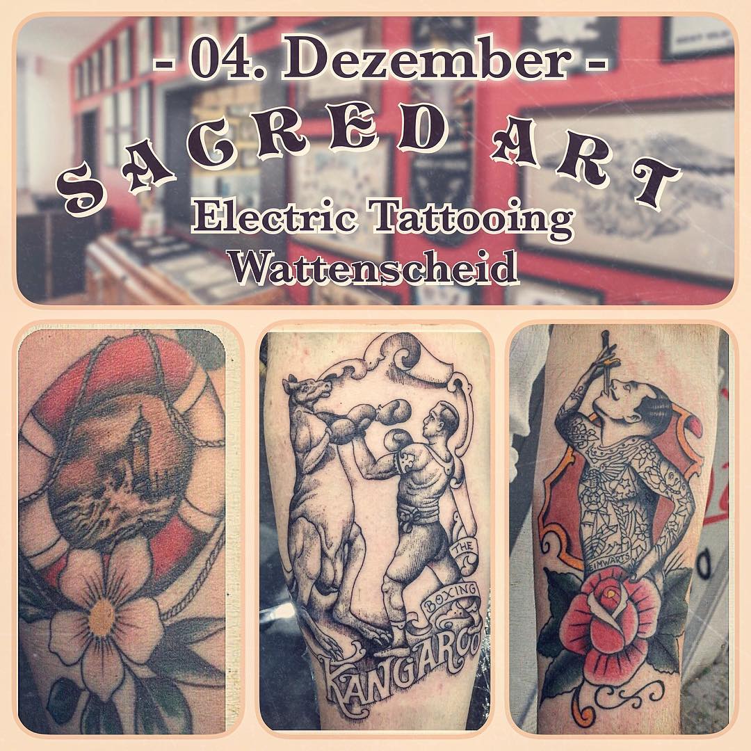 Liebe Tattoogemeinde im Ruhrgebiet, 
am Montag den 04. Dezember bin ich für eine