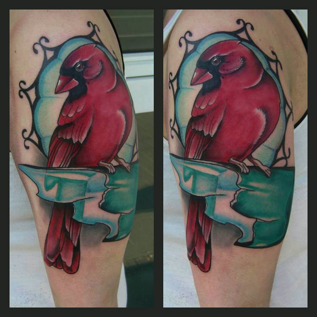 Lil wannado-birdy found a new home....thank you debby! #germantattooers #tattoow