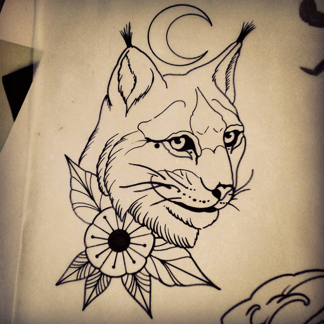 Luchs sucht neues Zuhause #germantattooers #wannado #luchs #oldschooltattoo #fla