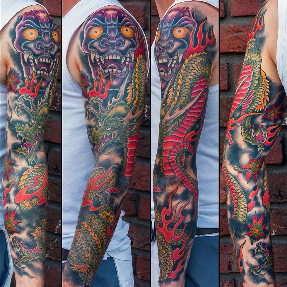 Marcus' finished Cover-Up project - loads if fun! #tattoo #tattoing #tatovering ...