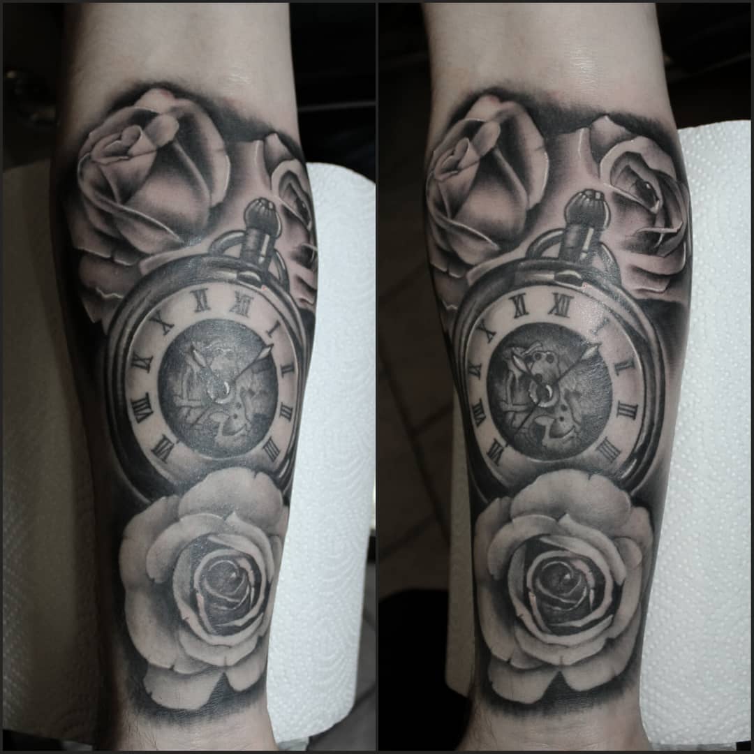Mostly healed, some details are fresh
#germantattooers #tattooworkers #tattoopun