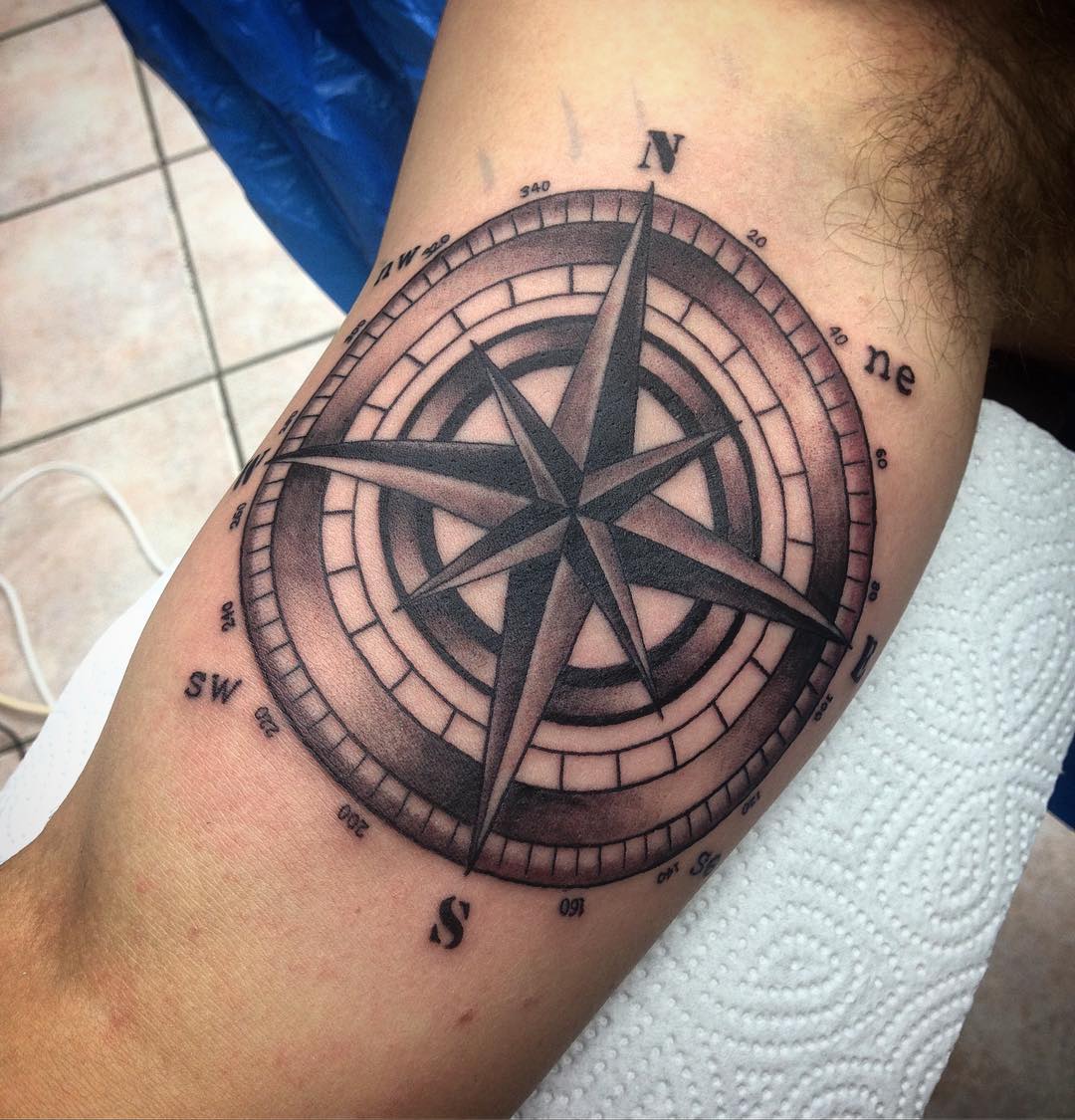 Nautical tattoos are way more fun if your client actually IS a sailor himself an...