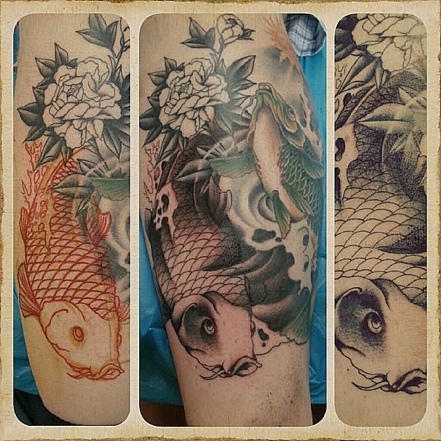 One shot left. .
#stuckinthepasttattoo #bright_and_bold
#germantattooers #freeha