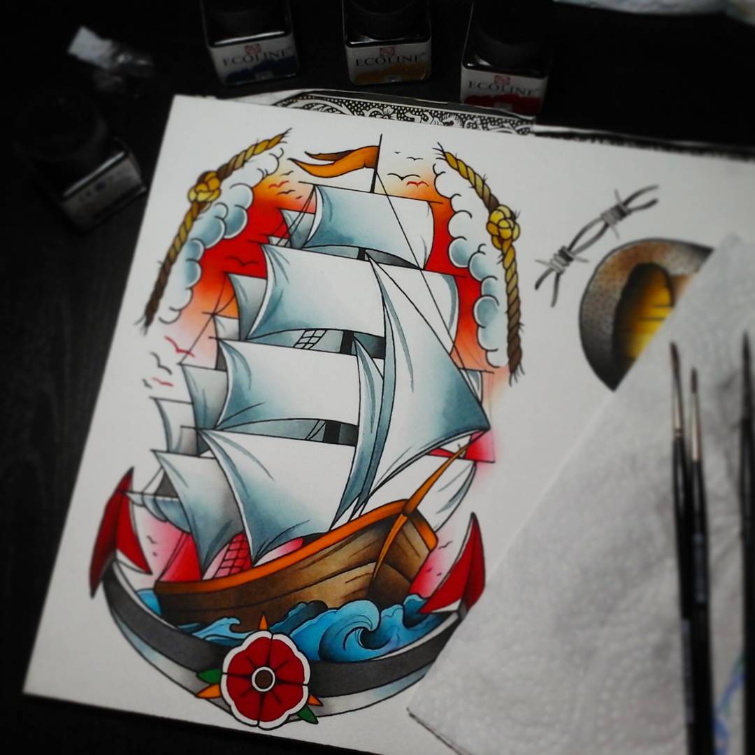 Painting at midnight, every week should start this way
#germantattooers #tattoow