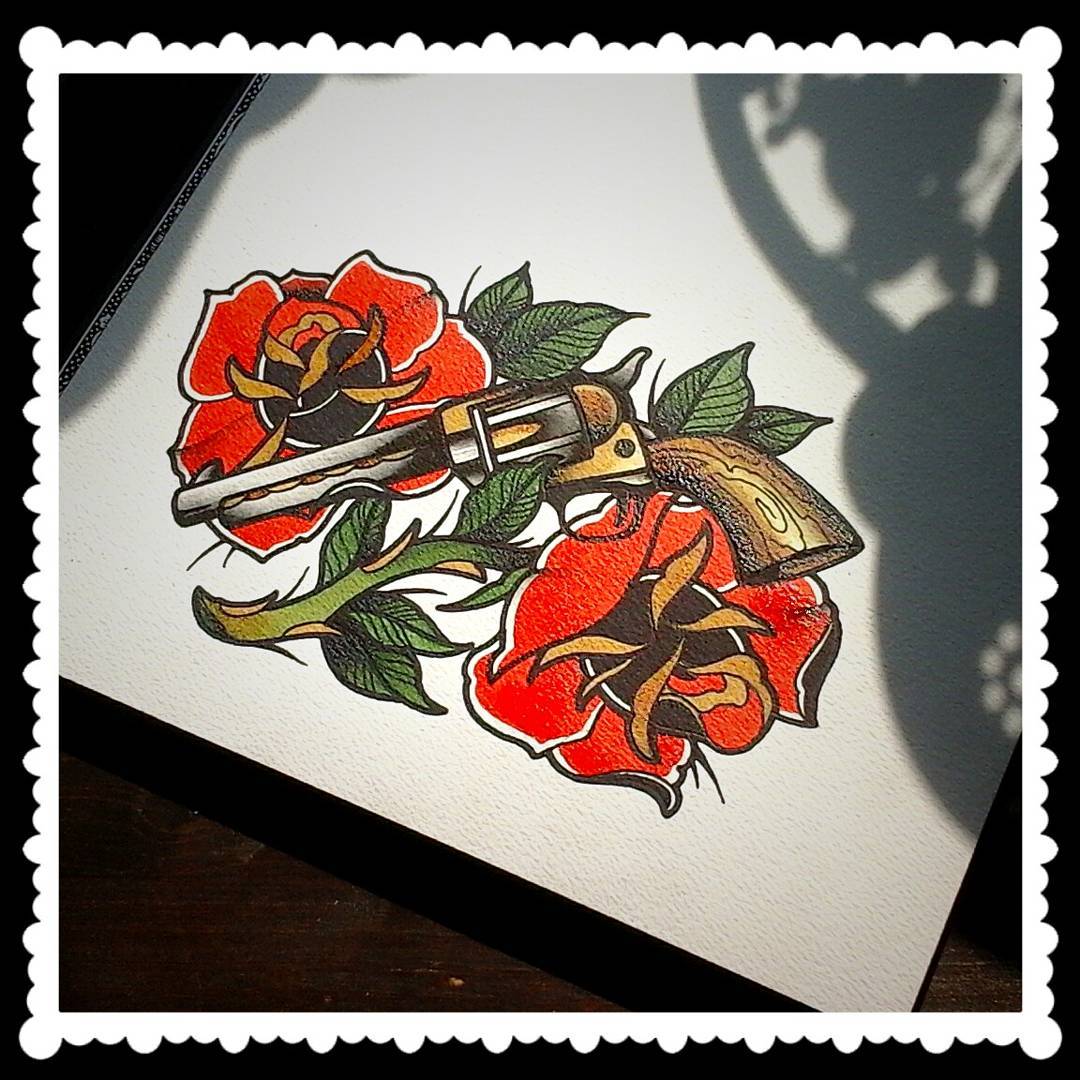 Painting for my client today.....hope he will like it  #germantattooers #flashwo