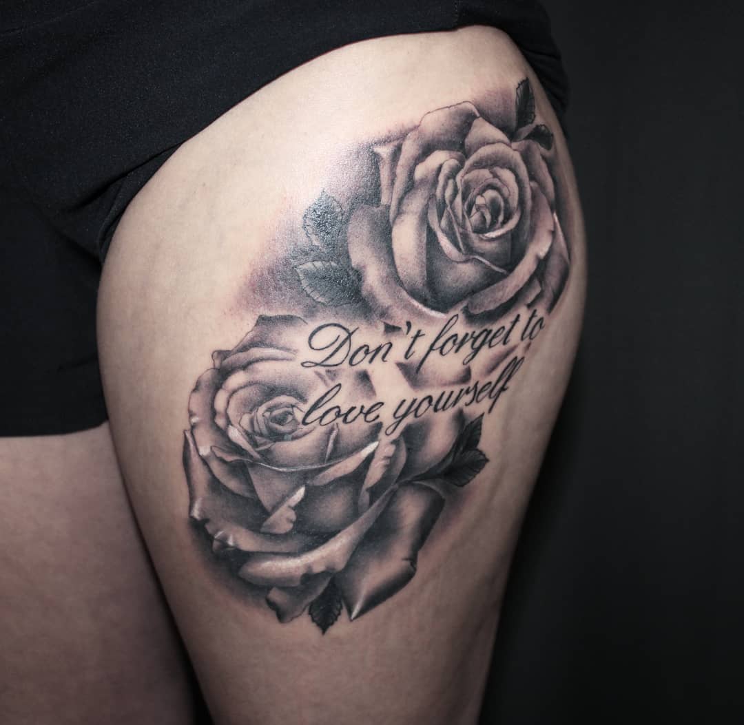 Roses from today, thank you @kii.ra23 for being so tough!
#germantattooers #tatt