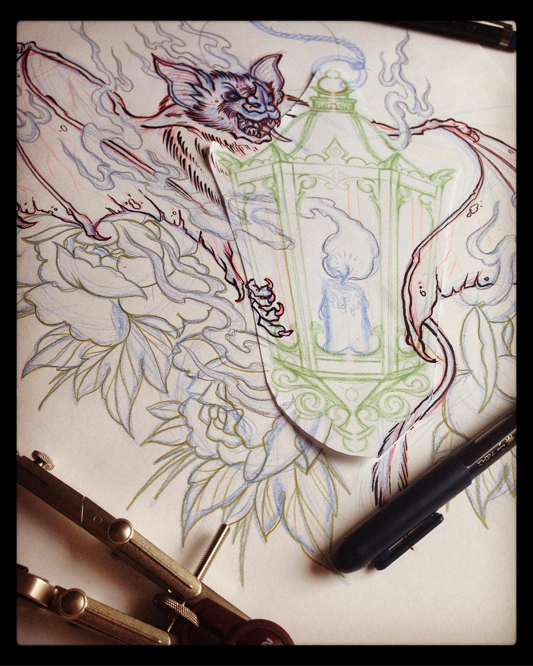 Sketching out the rough layout for a new project - thanks for the pen @johansvah...
