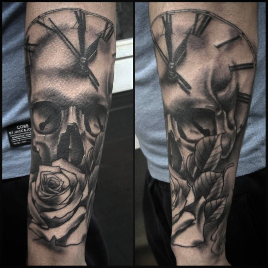 Sleeve in progress, btw. i love doing skulls
#germantattooers #tattooworkers #bl