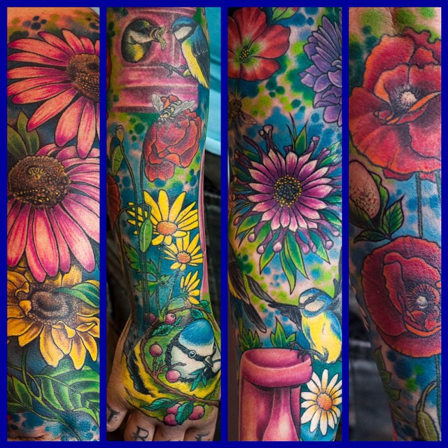 Some of Christiane's Garden Füll Sleeve - Most if it fully healed and settled in...