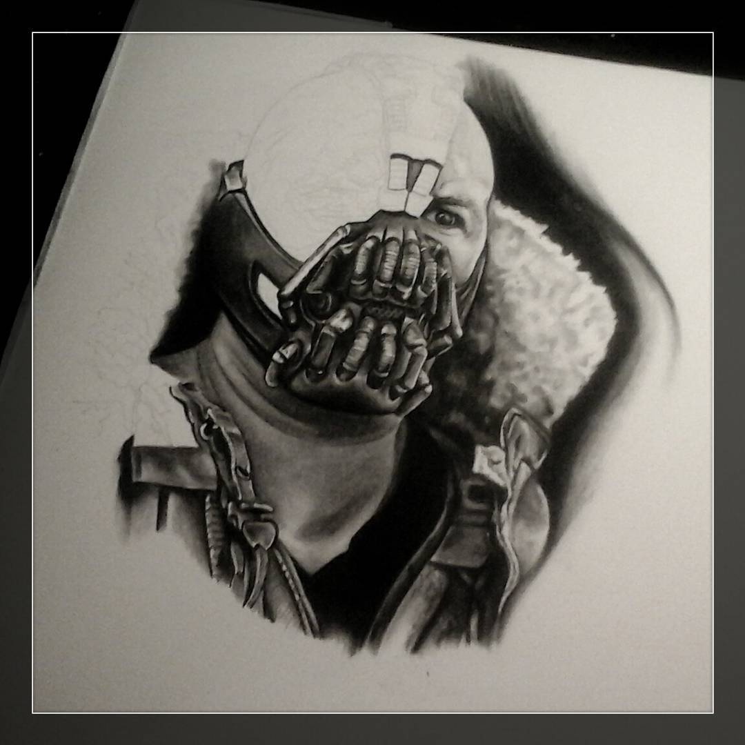 Some progress.....#germantattooers #drawing #batman #bane #pencildrawing #blackn