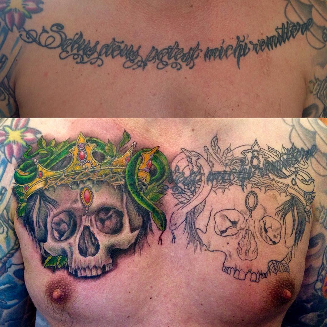 Start of a Cover-Up project, continued next week, stay tuned. #tattoo #tattoing ...