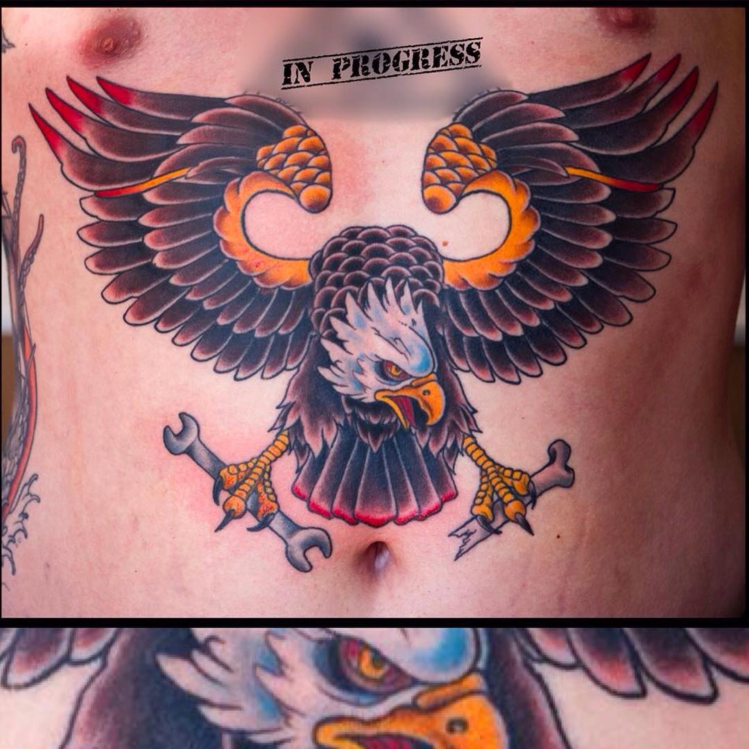 Still in progress, waiting for some background to be done #tattoo #tattoing #tat...