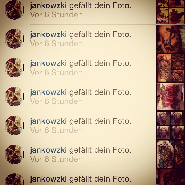 Thanks for the support, Pawel! 
Check out the superclean tattoos my friend Pawel...