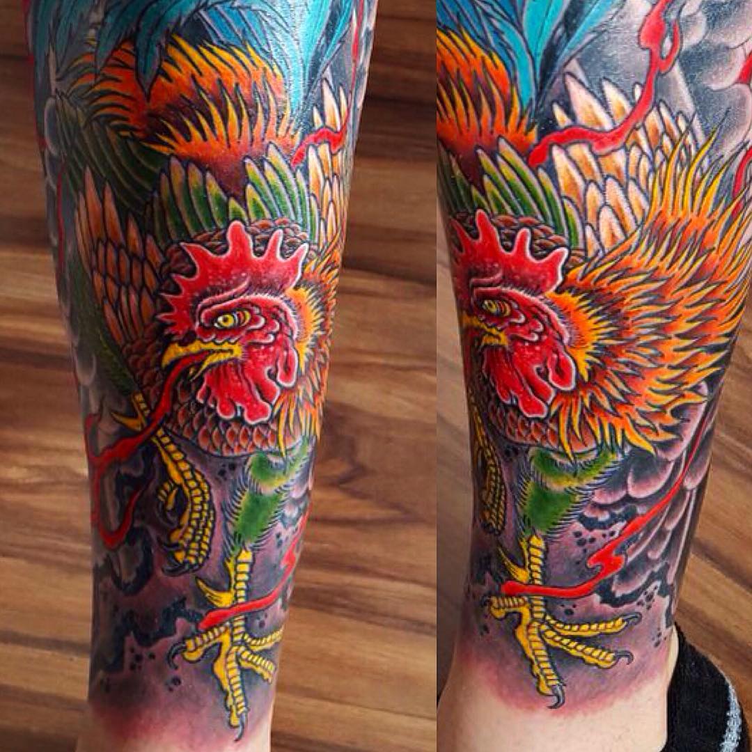 The day after - so much fun to do this lower leg piece!

#tattoo #tattooing #tat...