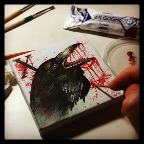 This is happening right now...last painting in 2012. #painting#paint#brush#paint...